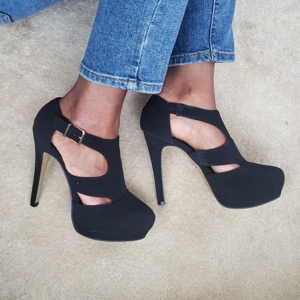 Rock & Republic Suede Platform Heels